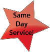Same day service!